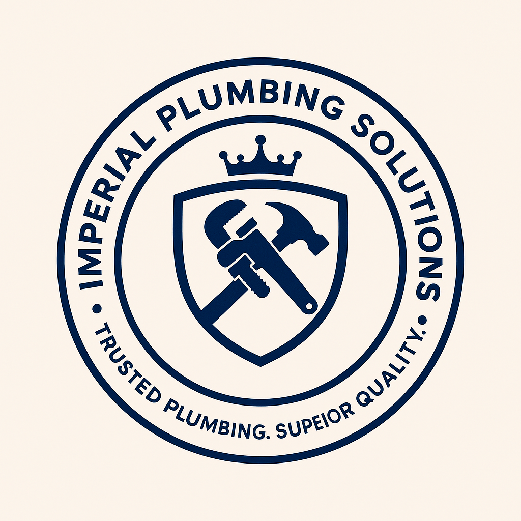 Imperial Plumbing Solutions crowned shield badge